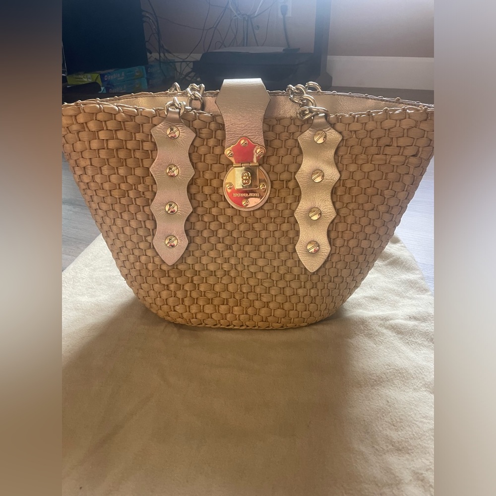 beige michael kors bag